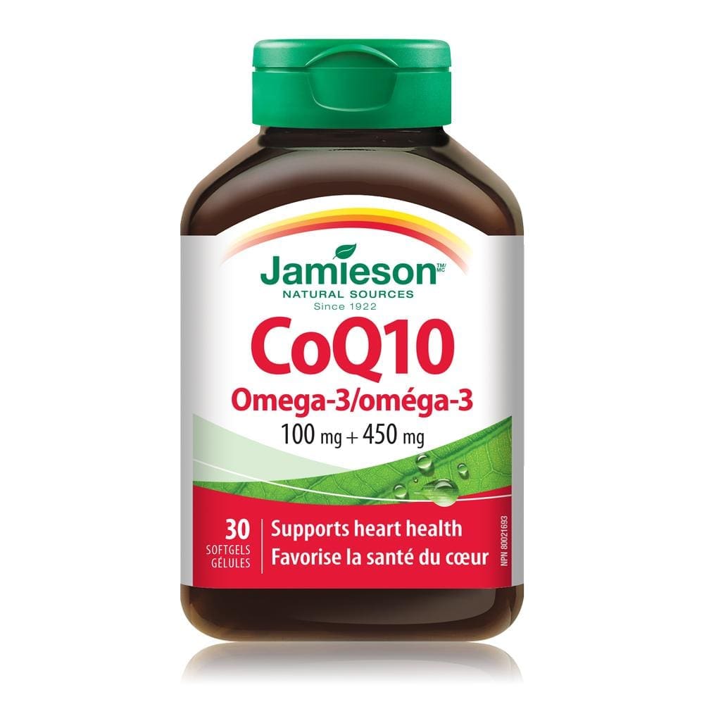 Jamieson CoQ10 + Omega-3 Soft Gel 30'S - Goodlife Pharmacy