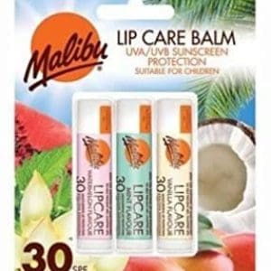 Malibu Blister Pack SPF30 Lipbalm Water Melon/Mint/Vanilla