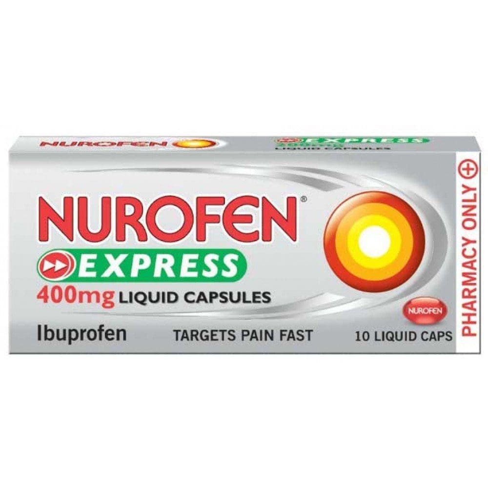 Nurofen Express Liq Caps 400mg 10s