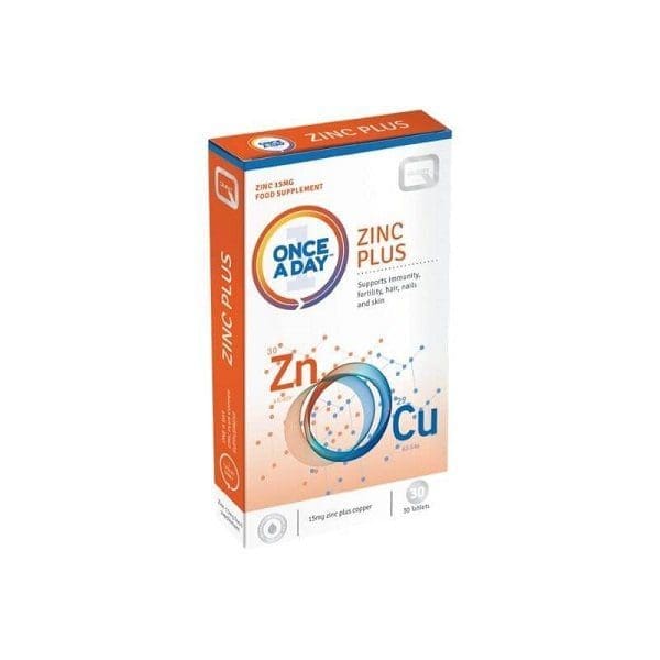 Quest Once A Day Zinc Plus 15mg Tablets 30s
