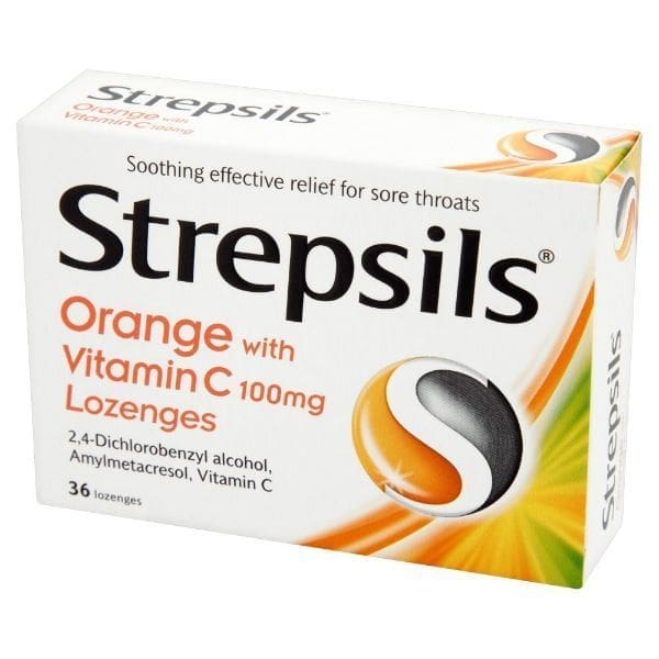 Strepsils Orange/Vitamin C 36s