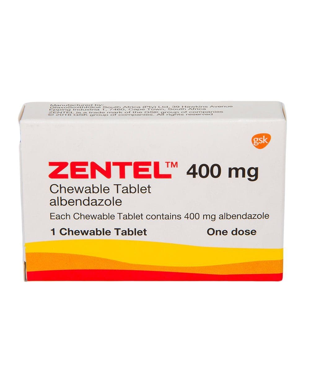 Zentel 400 mg Tablets 1s