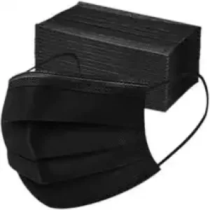 DISPOSABLE 3PLY BLACK SURGICAL MASKS 50S