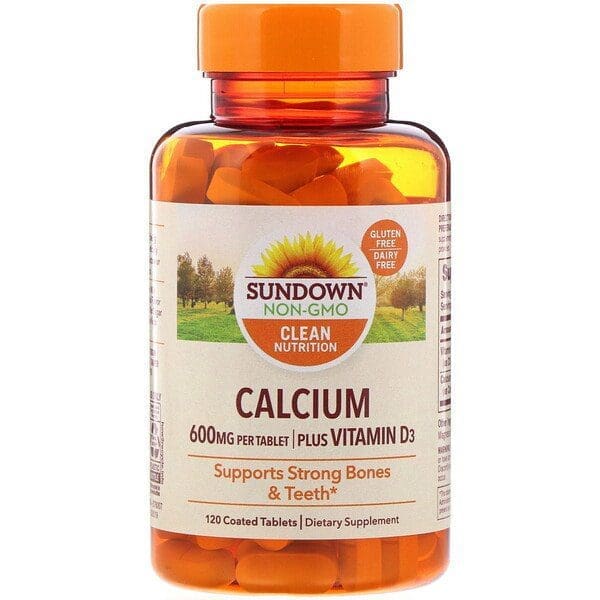 Sundown Calcium 600 Plus Tabs 120s