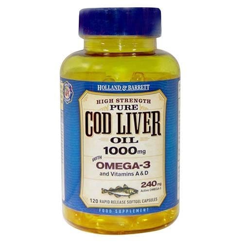 Hollad & Barrett  Cod Liver Oil 1000 mg With Omega 3 120s