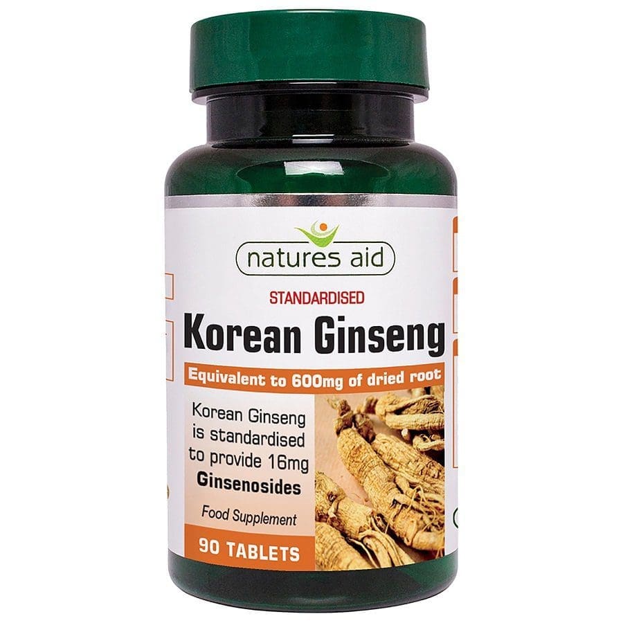 Natures Aid Korean Ginseng Tablets 90s