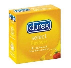 Durex condoms select flavors