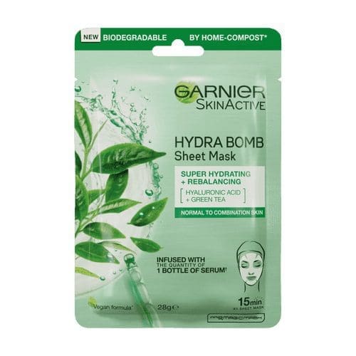 Garnier Hydra Bomb Tissue Mask  SA32 Green Tea 32g