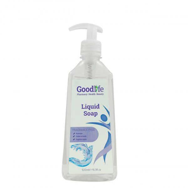 Goodlife Clear Liquid Soap Fragrance Free 500ml
