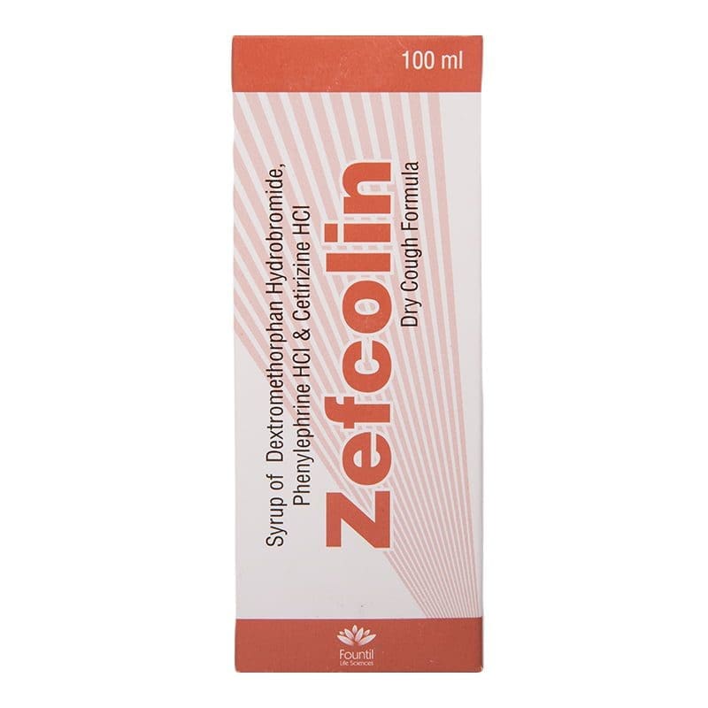 Zefcolin Cough Syrup 100Ml