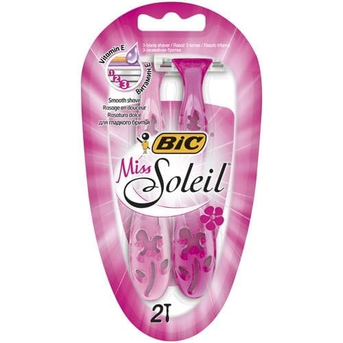 Bic Soleil 3 Blades Pink Shaver -2Pcs