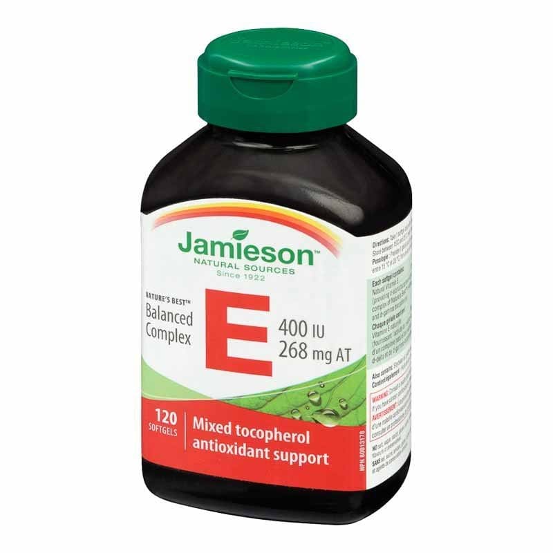 Jamieson Vitamin E 400Iu/ 268Mg Softgels 120S