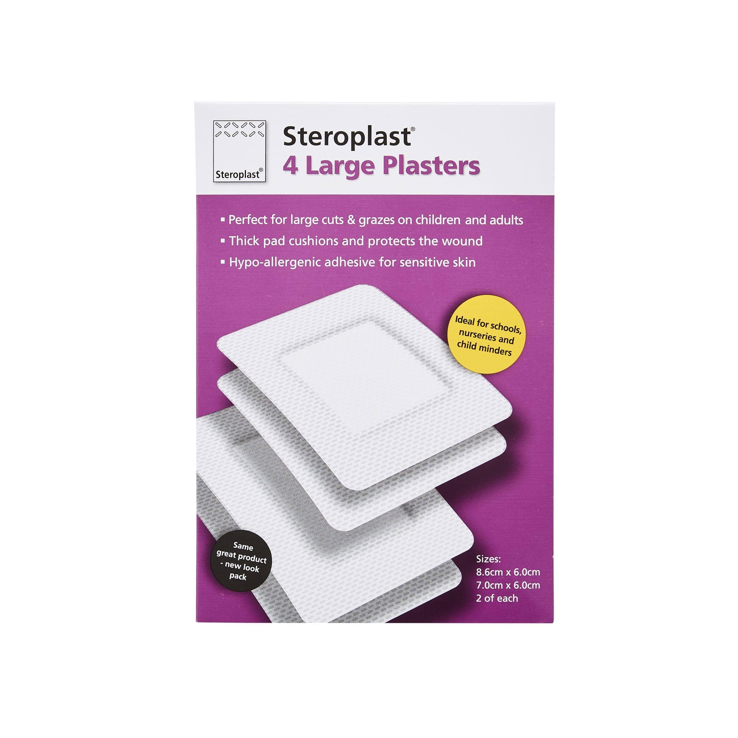Steroplast Large Plasters 4S