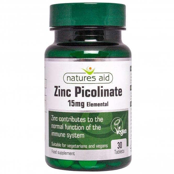 Natures Aid Zinc Picolinate Tabs 30S