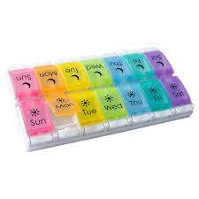 EQUATE WEEKLY PILL PLANNER PILL BOX