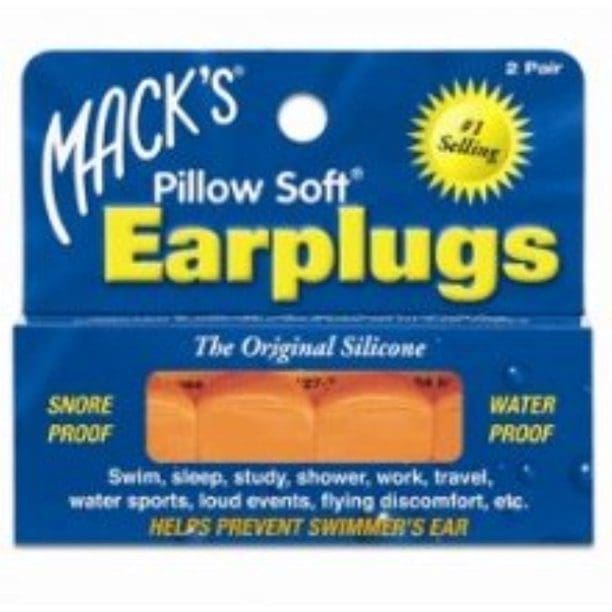 Macks Pillow Soft Orange Silicone 2Pairs 6
