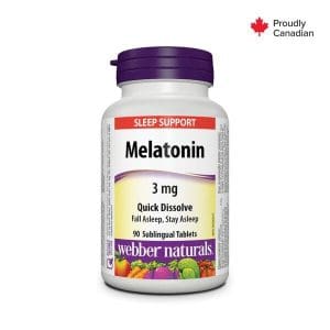 Webber Naturals Melatonin 3Mg Quick Dissolving Tabs 90S