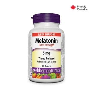 Webber Naturals Melatonin 5Mg Time Release Tabs 60S