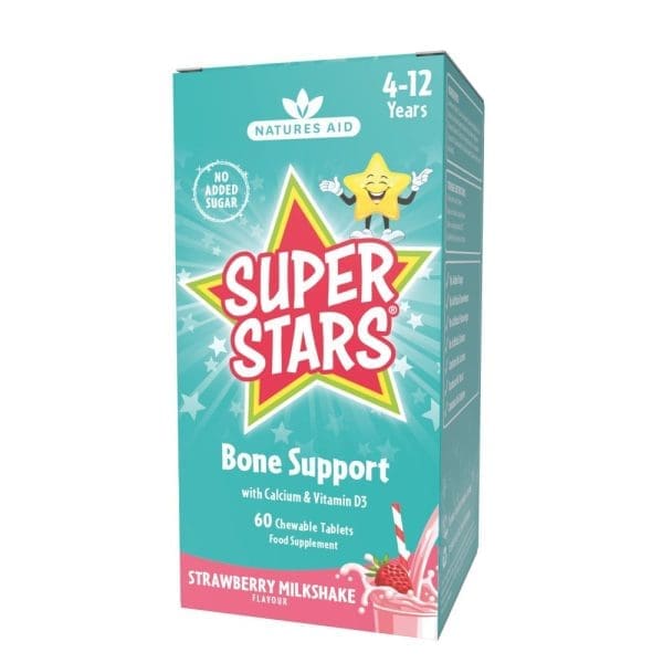 Natures Aid Super Stars Bone Support Chewable Tabs 60S