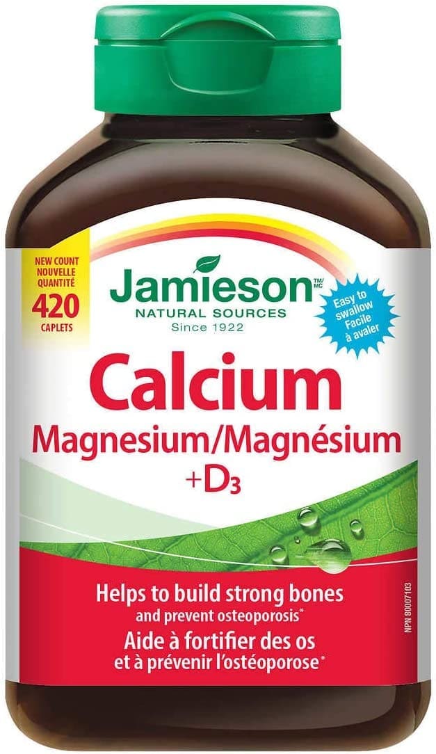 Jamieson Calcium Magnesium + D3 Caplets 200S