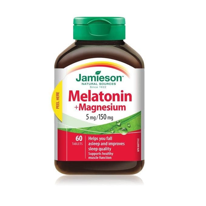 Jamieson Melatonin With Magnesium 5Mg/150Mg Tablets 60S