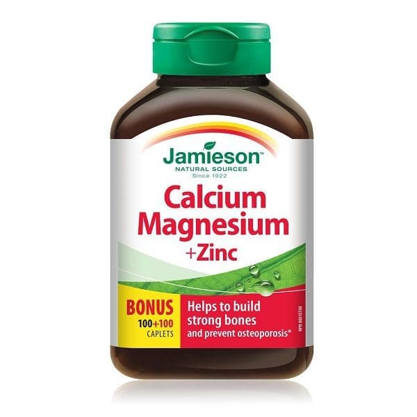 Jamieson Calcium Magnesium + Zinc Caplets 200S