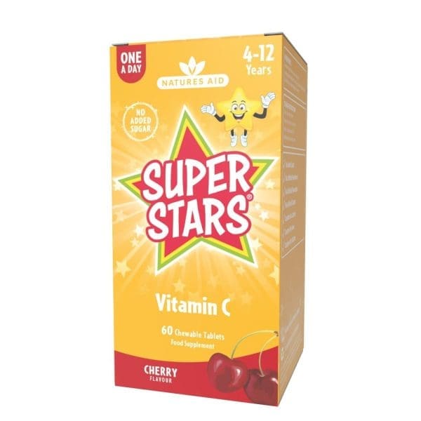 Natures Aid Super Stars Vitamin C Tabs 60S