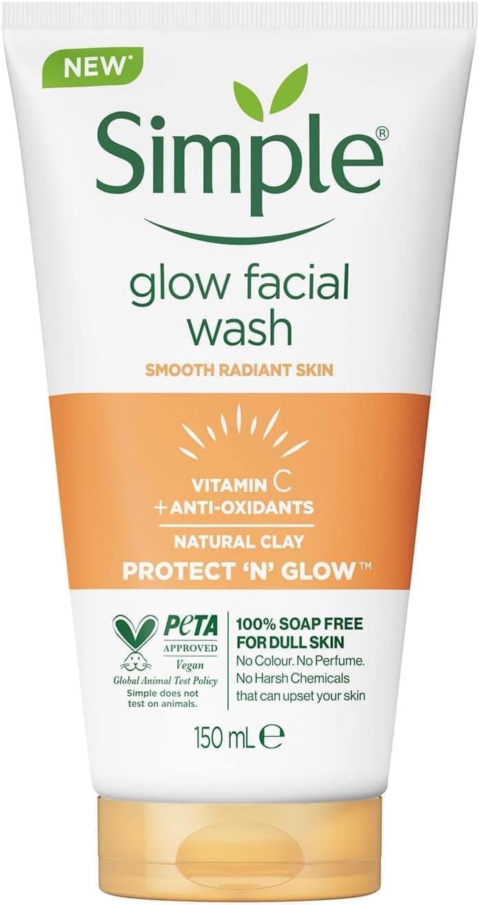 Simple Glow Facial Wash Natural Glow Clay 150Ml