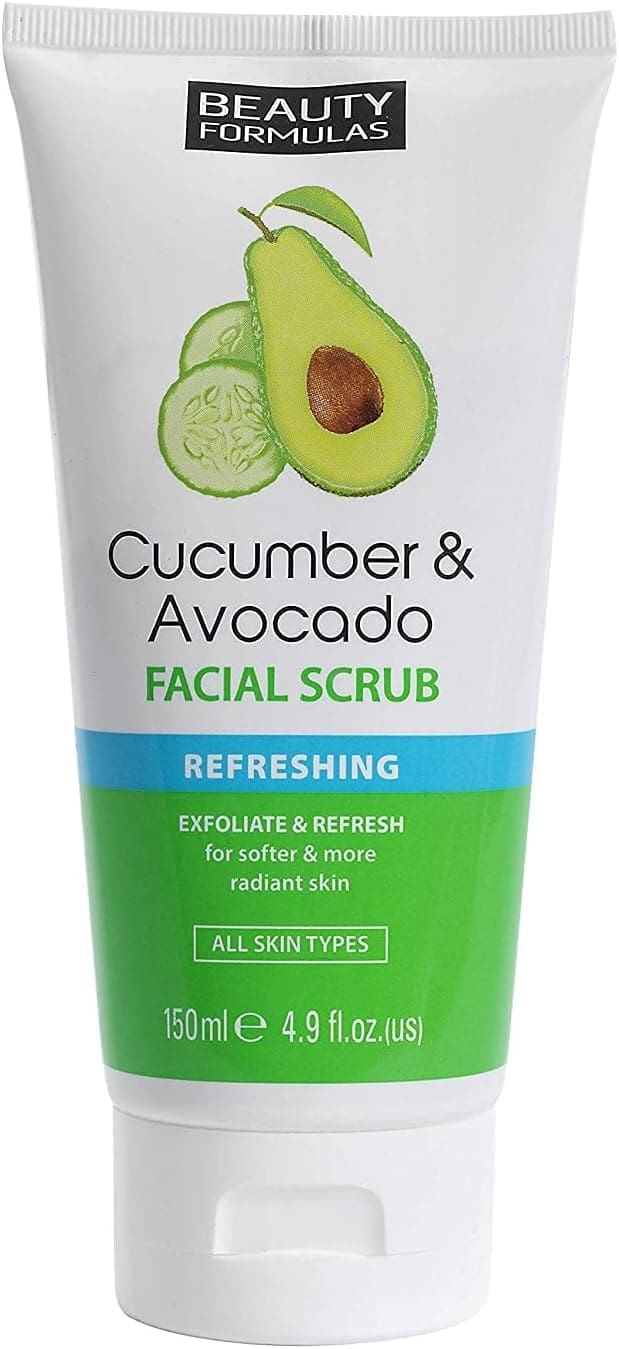 Beauty Formula Cucumber & Avocado Facial Scrub 150Ml