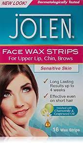Jolen Facial Strip Wax 16Strips