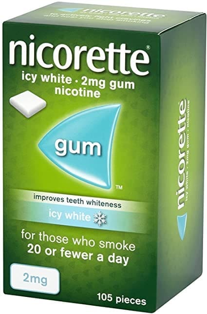 Nicorette Icy White Gum 2Mg 105S
