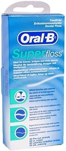 Oral B Super Floss 50S - For Braces