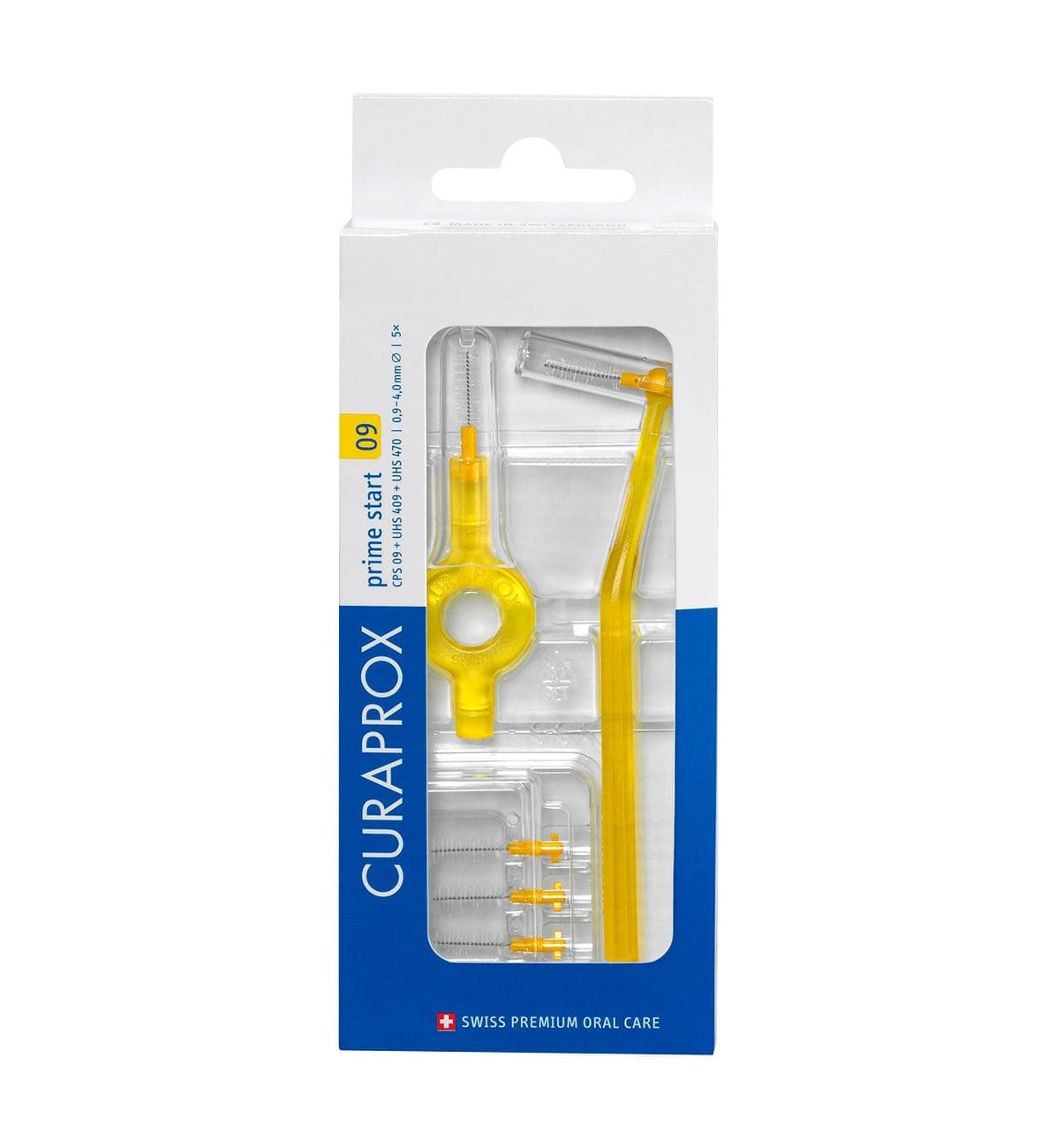Curaprox Prime Start Cps 09 Interdental Brush Kit  + Holder -Yellow