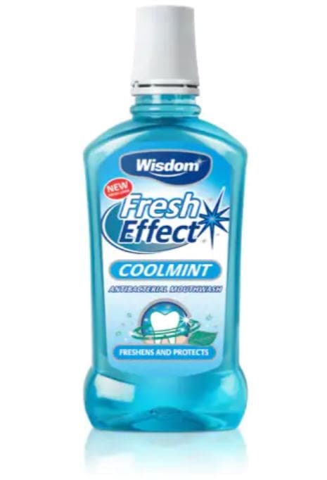 Wisdom Fresh Effect Mouthwash - Cool mint  500Ml