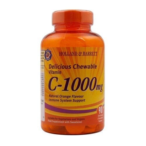 H&B Chewable Vitamin C With Rose Hips 100Mg 90S