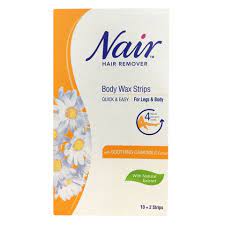 Nair Body Wax Strips Hair Remover Camomile 16'S