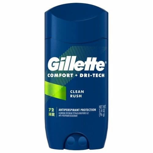 Gillette Comfort+Dri+Tech Deo Clean Rush 96G