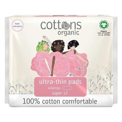 Cottons Organic Maxi Super Pads 10S