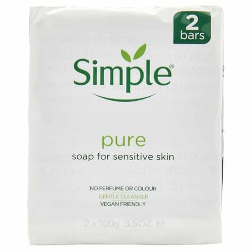 Simple Twin Pack Pure Sensitive Skin Bar Soap 2X125G