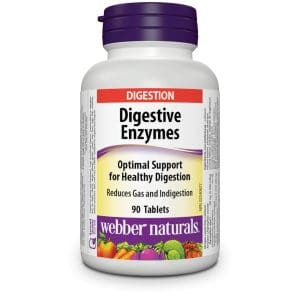 Webber Naturals Digestive Enzymes Tabs 90S