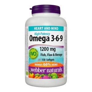 Webber Naturals Omega 3-6-9 200Mg Softgels 150S