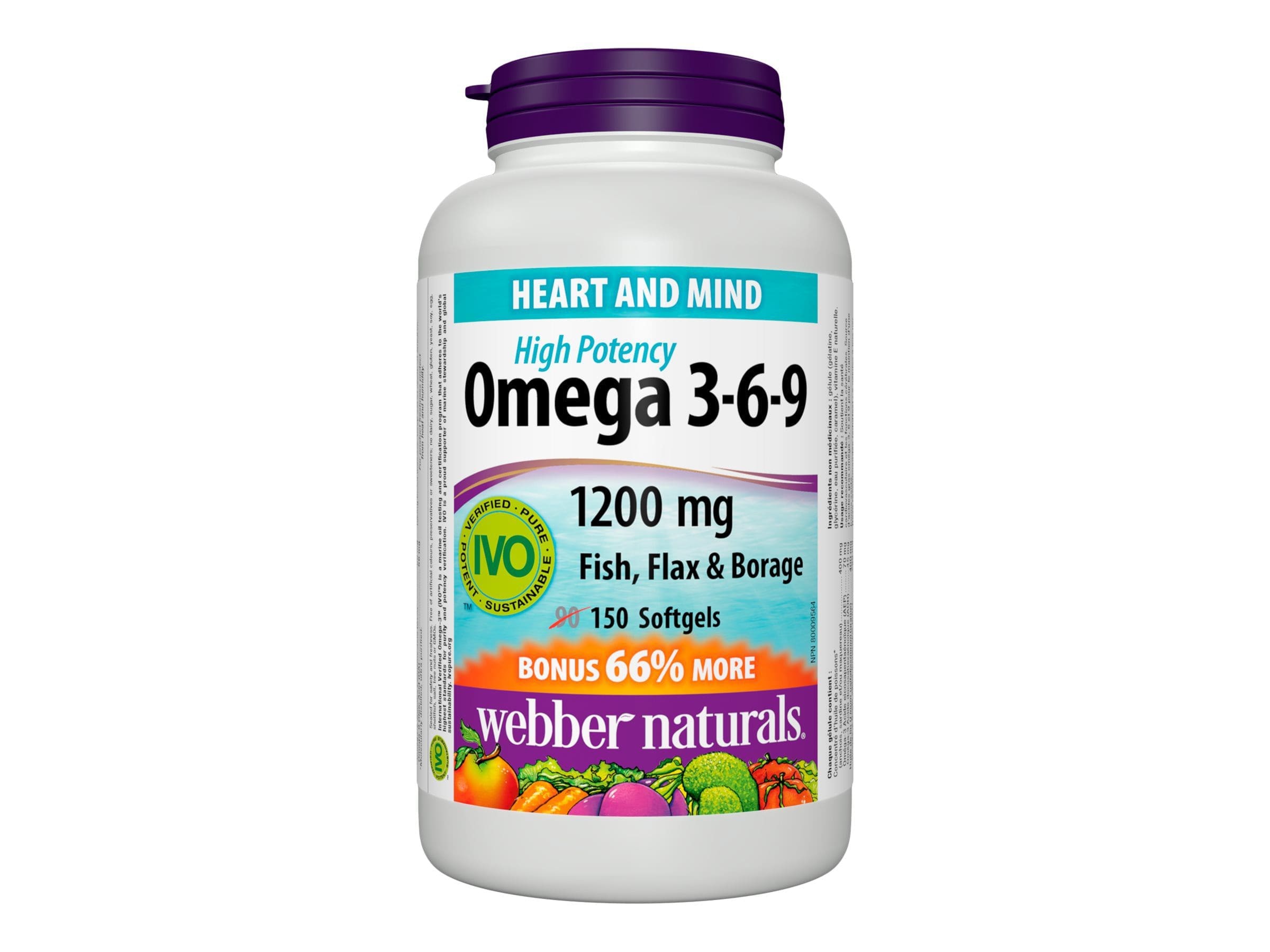 Webber Naturals Omega 3-6-9 200Mg Softgels 150S