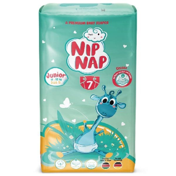 NipNap Baby Diapers Low Count Junior - 7s
