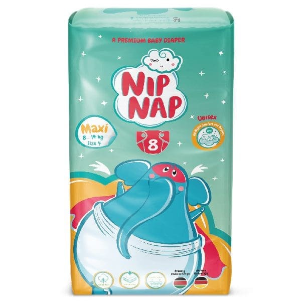 NipNap Baby Diapers Low Count Maxi - 8s