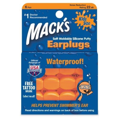 Macks Silicon Ear Plugs For Kids 6 Pairs