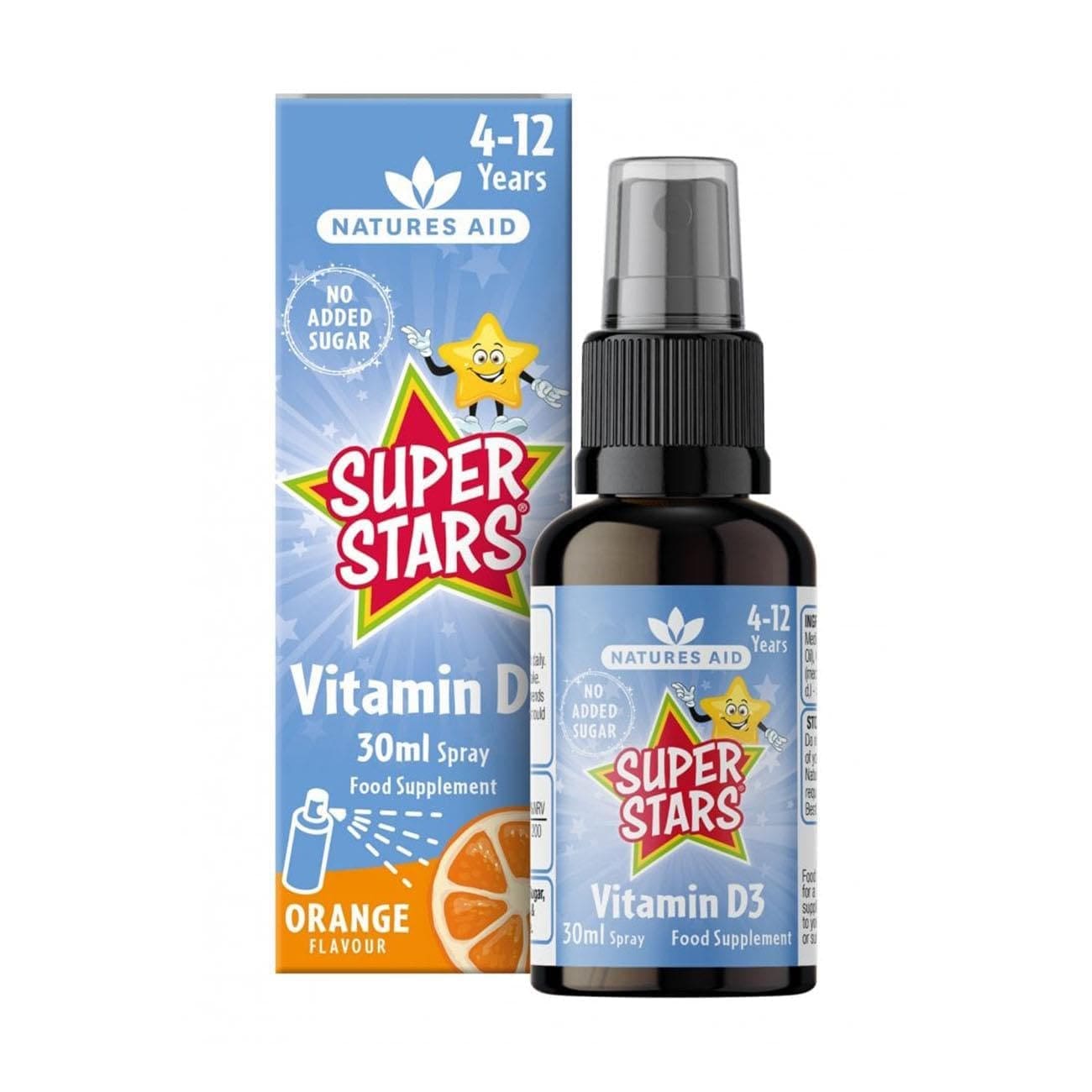 N/Aid Super Star Vitamin D3 Spray 4-12Yrs 30Ml