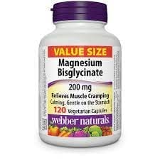 Webber Naturals Magnesium Bisglycinate 200Mg Veg Caps 120S